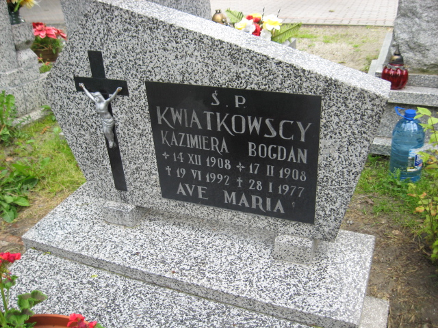 Kazimiera Kwiatkowska 1908 Świebodzice - Grobonet - Wyszukiwarka osób pochowanych