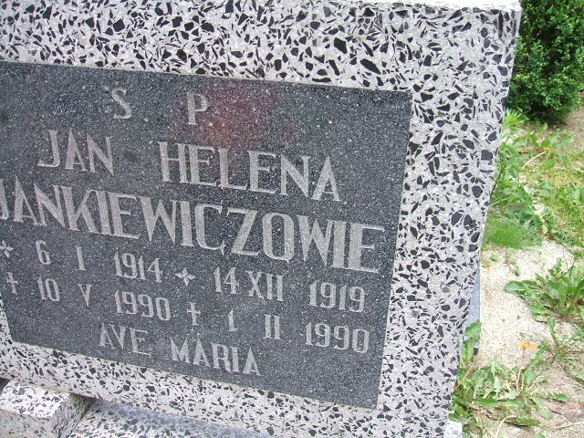 Helena Jankiewicz 1919 Świebodzice - Grobonet - Wyszukiwarka osób pochowanych