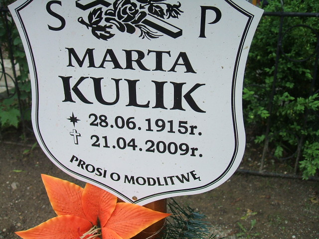 Marta Kulik 1915 Świebodzice - Grobonet - Wyszukiwarka osób pochowanych