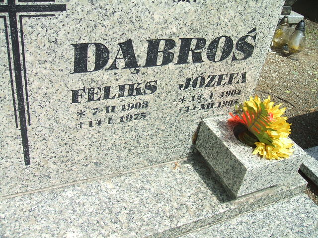 Józefa Dąbroś 1904 Świebodzice - Grobonet - Wyszukiwarka osób pochowanych