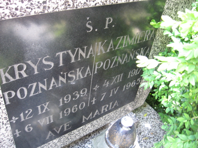 Grażyna POZNAŃSKA 1954 Świebodzice - Grobonet - Wyszukiwarka osób pochowanych