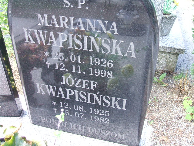Leszek Kwapisiński 1952 Świebodzice - Grobonet - Wyszukiwarka osób pochowanych