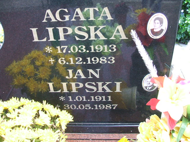 Agata Lipska 1913 Świebodzice - Grobonet - Wyszukiwarka osób pochowanych