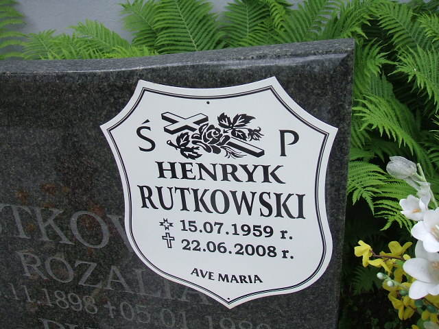 Zygmunt Rutkowski 1956 Świebodzice - Grobonet - Wyszukiwarka osób pochowanych