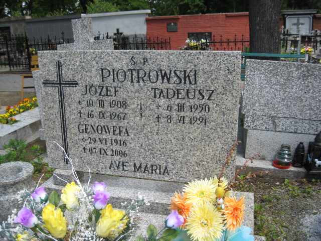 Leon Piotrowski 1947 Świebodzice - Grobonet - Wyszukiwarka osób pochowanych