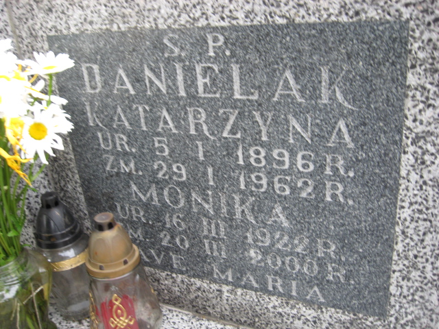 Katarzyna Danielak 1896 Świebodzice - Grobonet - Wyszukiwarka osób pochowanych