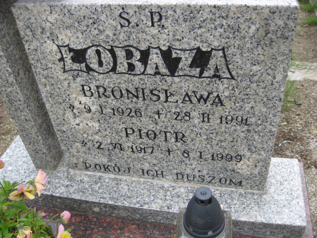 Piotr Łobaza 1917 Świebodzice - Grobonet - Wyszukiwarka osób pochowanych