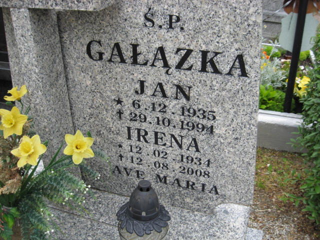 Jan Gałązka 1935 Świebodzice - Grobonet - Wyszukiwarka osób pochowanych