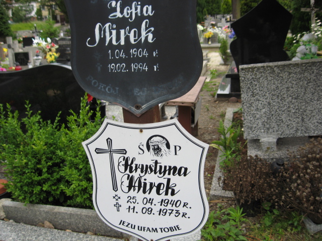 Zofia Mirek 1904 Świebodzice - Grobonet - Wyszukiwarka osób pochowanych