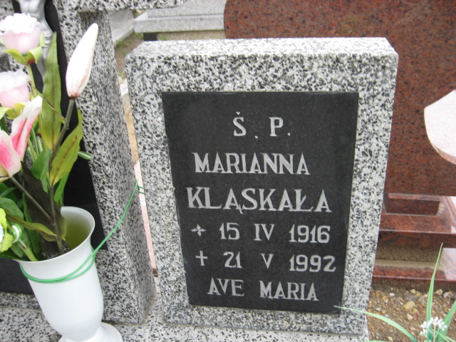 Marianna Kląskała 1916 Świebodzice - Grobonet - Wyszukiwarka osób pochowanych