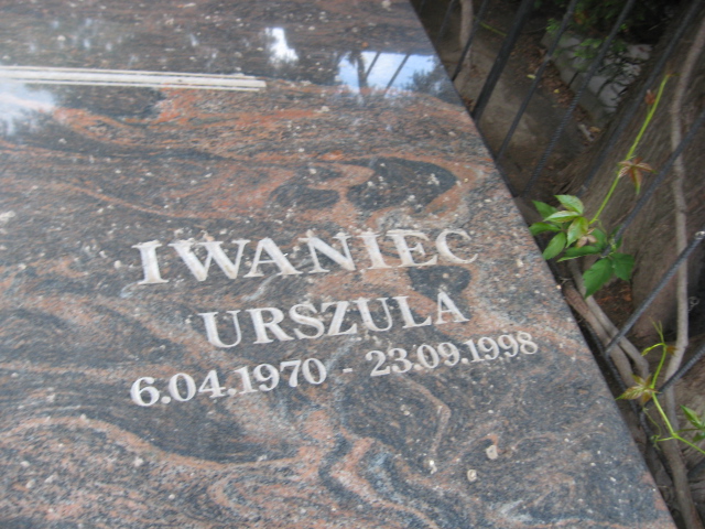 Urszula Iwaniec 1970 Świebodzice - Grobonet - Wyszukiwarka osób pochowanych