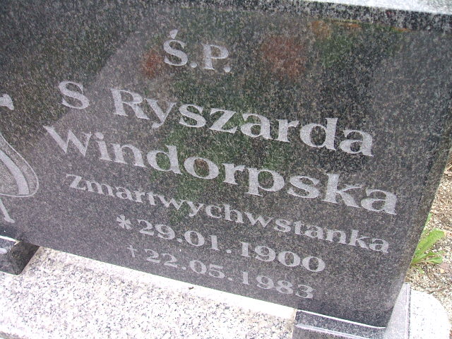 Ryszarda Windorpska 1900 Świebodzice - Grobonet - Wyszukiwarka osób pochowanych