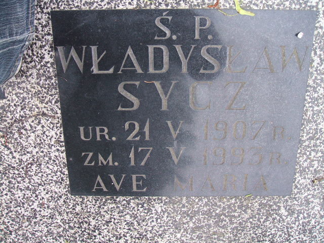 Władysław Sycz 1907 Świebodzice - Grobonet - Wyszukiwarka osób pochowanych