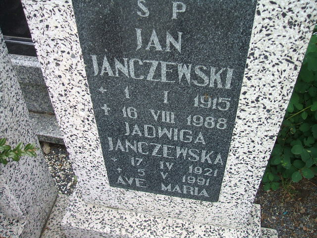 Jadwiga Janczewska 1921 Świebodzice - Grobonet - Wyszukiwarka osób pochowanych