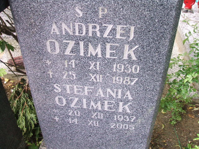 Stefania Ozimek 1937 Świebodzice - Grobonet - Wyszukiwarka osób pochowanych