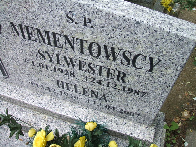 Helena Mementowska 1920 Świebodzice - Grobonet - Wyszukiwarka osób pochowanych
