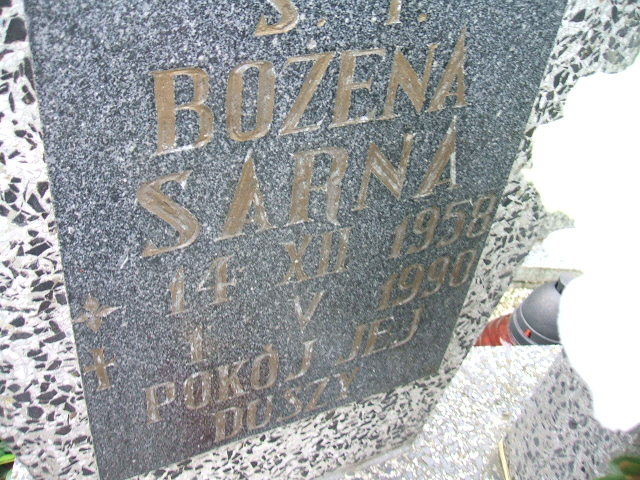 Bożena Sarna 1958 Świebodzice - Grobonet - Wyszukiwarka osób pochowanych