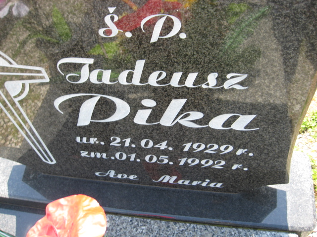 Tadeusz Pika 1929 Świebodzice - Grobonet - Wyszukiwarka osób pochowanych