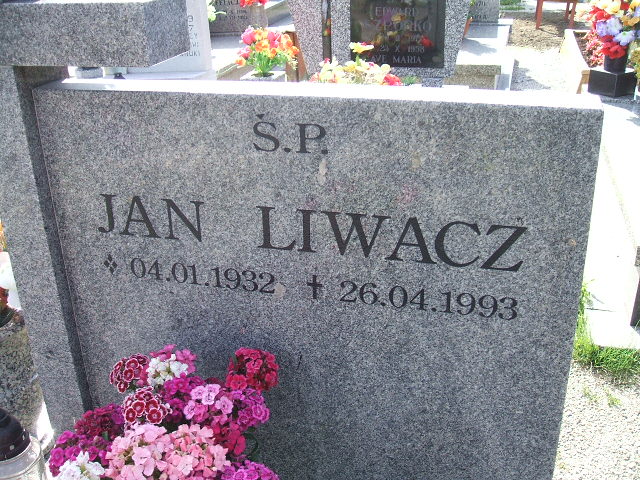 Jan Liwacz 1932 Świebodzice - Grobonet - Wyszukiwarka osób pochowanych