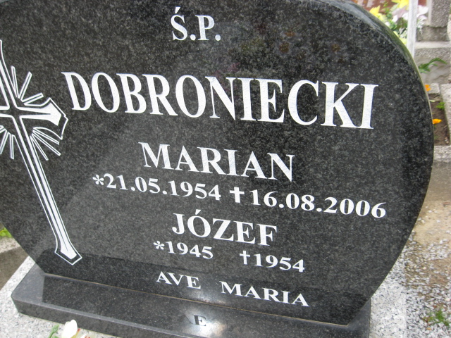 Marian Dobroniecki 1954 Świebodzice - Grobonet - Wyszukiwarka osób pochowanych