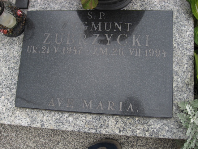 Zygmunt Zubrzycki 1947 Świebodzice - Grobonet - Wyszukiwarka osób pochowanych
