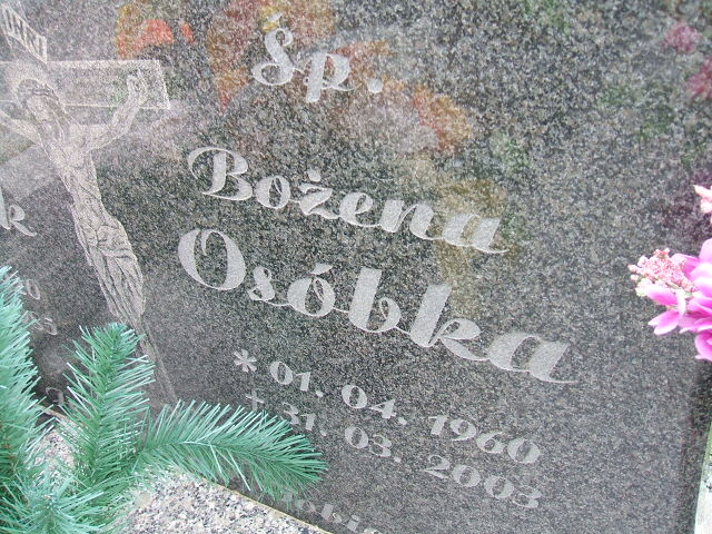 Bożena Osóbka 1960 Świebodzice - Grobonet - Wyszukiwarka osób pochowanych