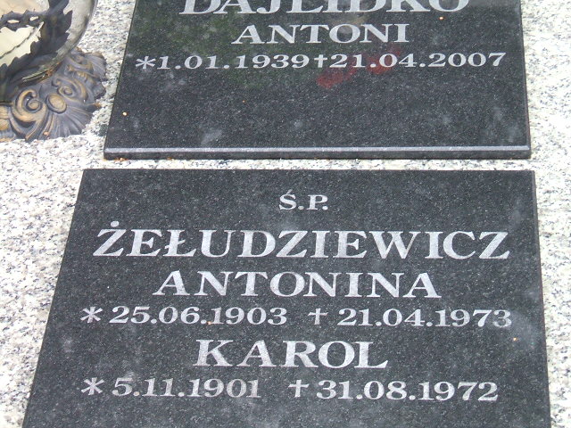 Antonina Żełudziewicz 1903 Świebodzice - Grobonet - Wyszukiwarka osób pochowanych