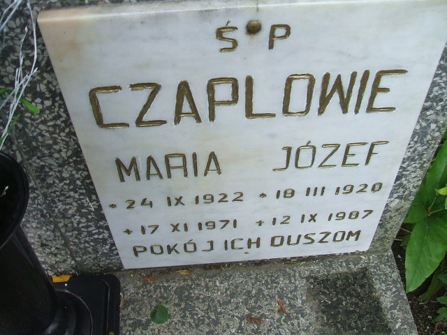 Maria Czapla 1922 Świebodzice - Grobonet - Wyszukiwarka osób pochowanych