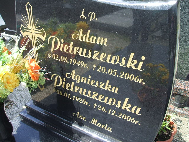 Agnieszka Pietruszewska 1920 Świebodzice - Grobonet - Wyszukiwarka osób pochowanych