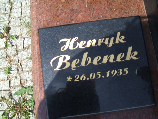 Henryk Bębenek 1935 Świebodzice - Grobonet - Wyszukiwarka osób pochowanych